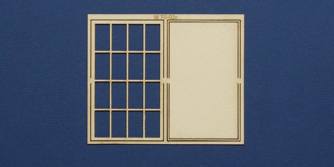 M 70-02c O gauge square industrial type 1 Square industrial window type 1 